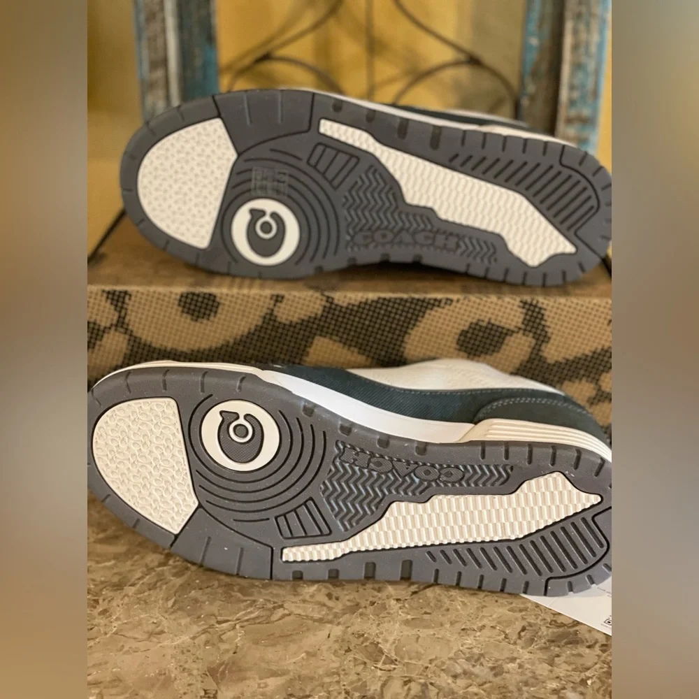 COACH NIB Women’s Charcoal SoHo Denim Sneakers Size 8 - Picture 13 of 17